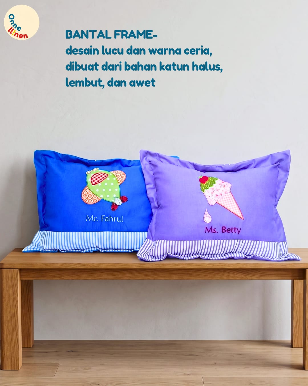 Souvenir ulang tahun bantal frame gambar transportasi dan cupcake - onnellinen
