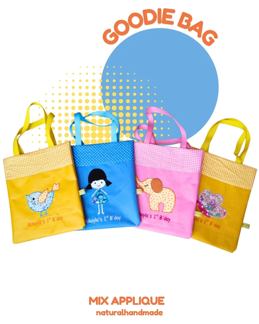 Goodie Bag Simpel Custom Nama 25 x 30 cm – Souvenir Ceria, Eksklusif & Bermakna