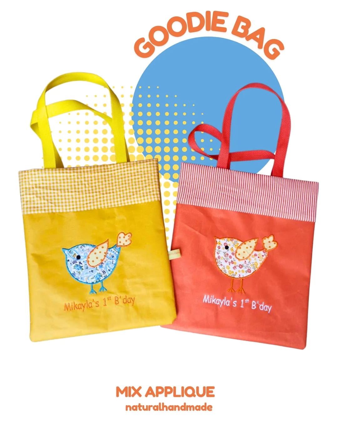 Goodie Bag Simpel Custom Nama 25 x 30 cm – Souvenir Ceria, Eksklusif & Bermakna