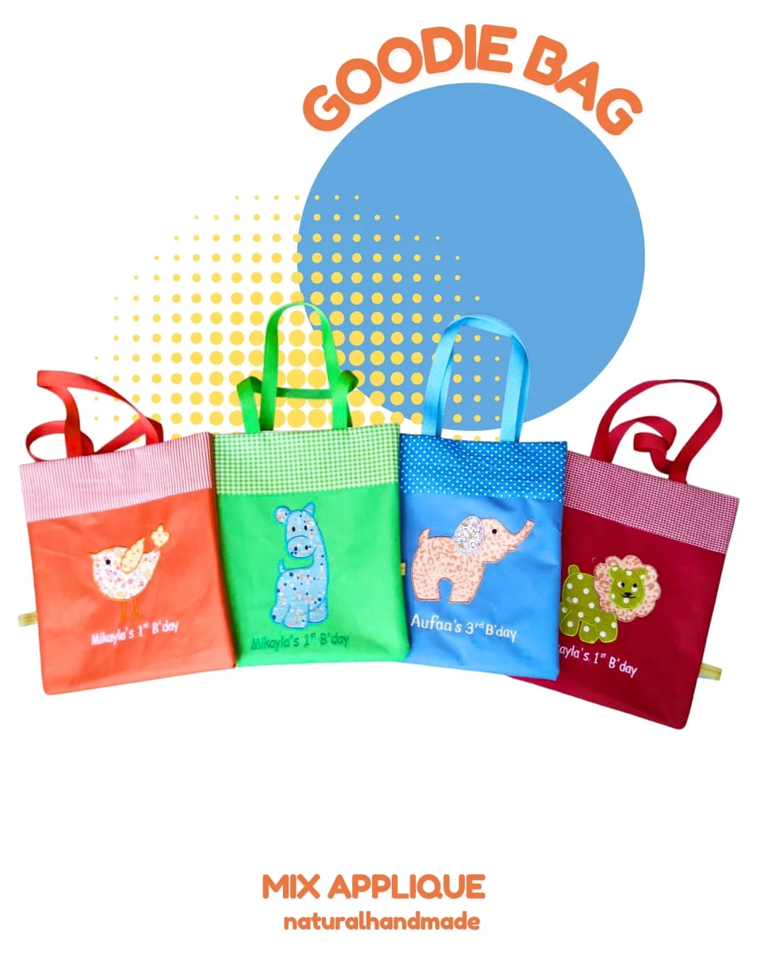 Goodie Bag Simpel Custom Nama 25 x 30 cm – Souvenir Ceria, Eksklusif & Bermakna